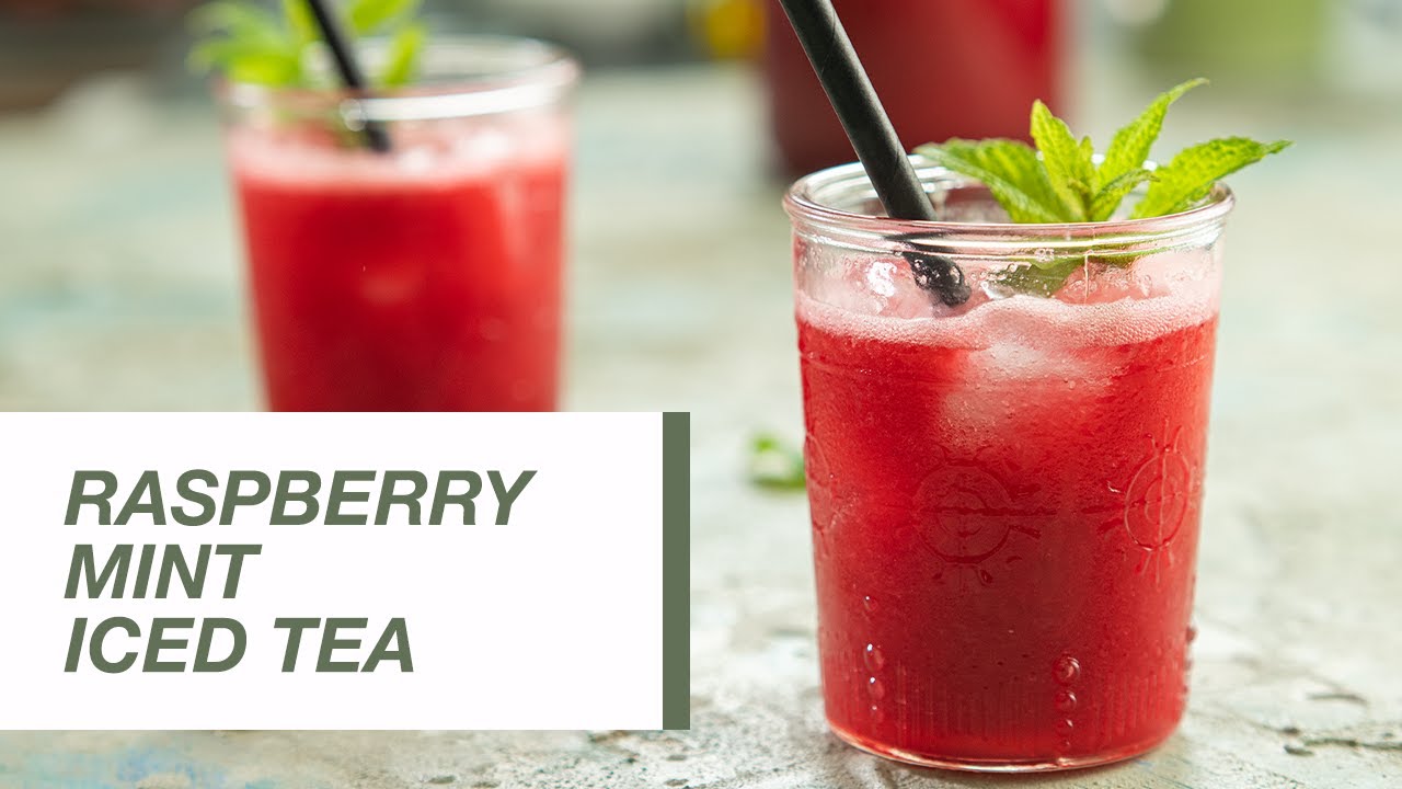 Raspberry Mint Iced Tea | Food Channel L Recipes