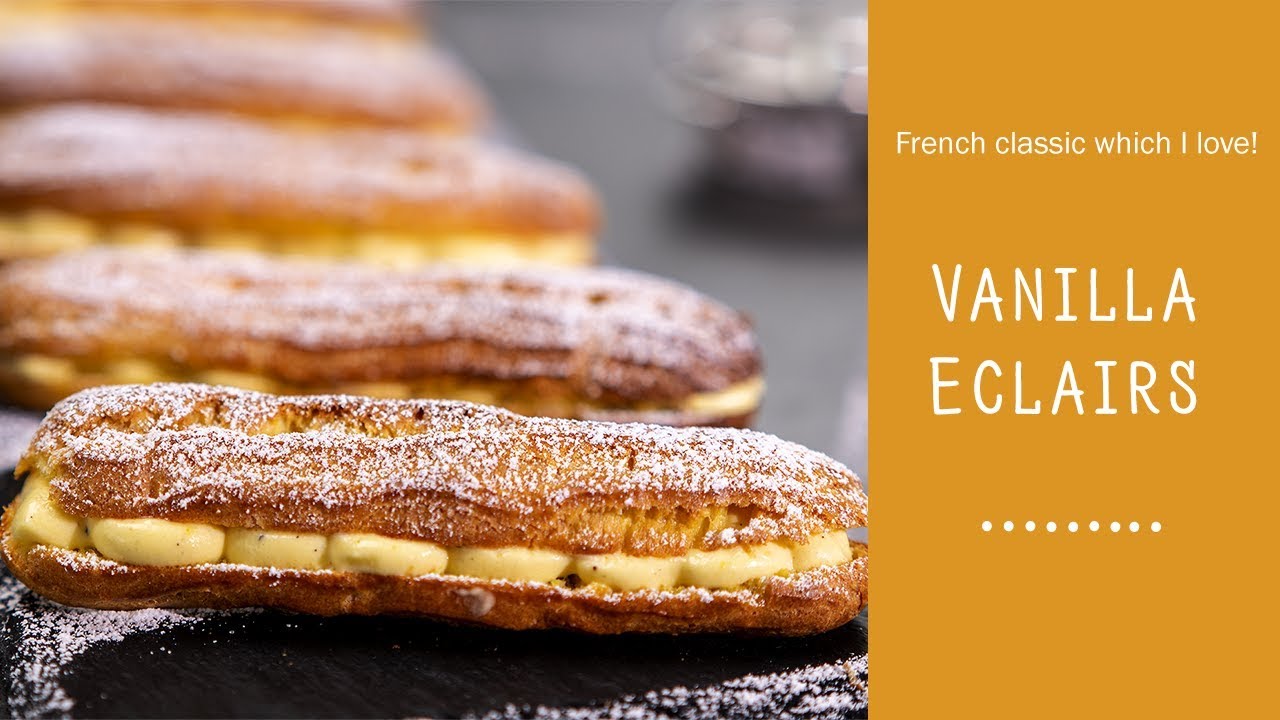 Classic Vanilla Eclairs Recipe / Food Channel L - A New Recipe Every Day!