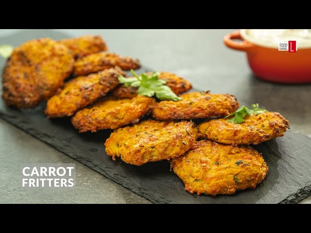 Oven Baked Carrot Fritters | Food Channel L Recipes