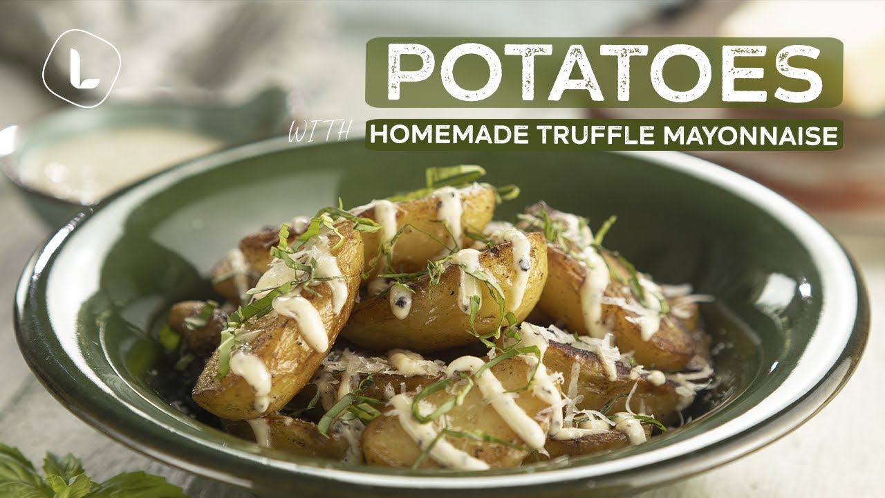 Potatoes with Homemade Truffle Mayonnaise and Parmesan | Food Channel L Recipes
