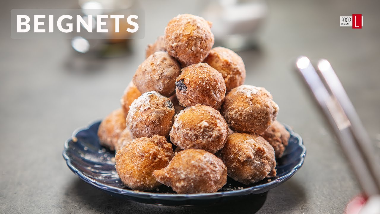 Easy Classic Beignets with Blueberries | Food Channel L - A New Recipe Every Day!