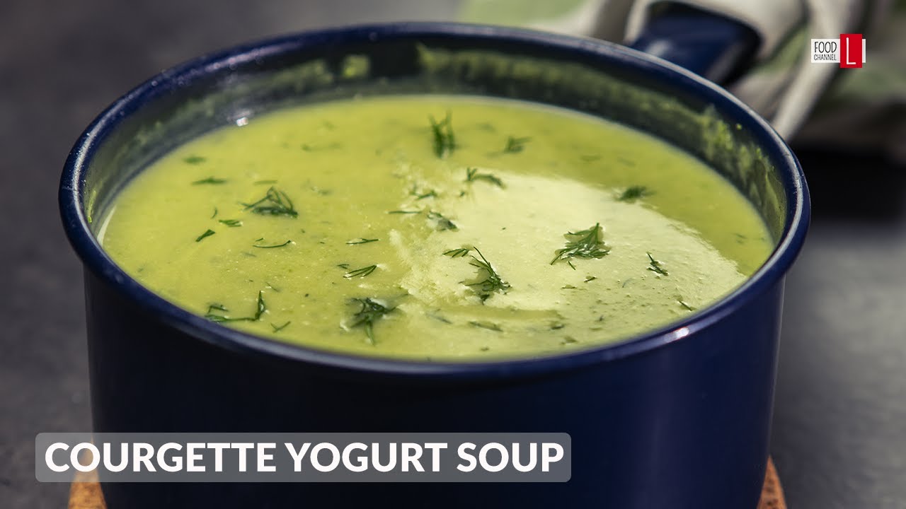 Courgette Yogurt Soup | Food Channel L Recipes