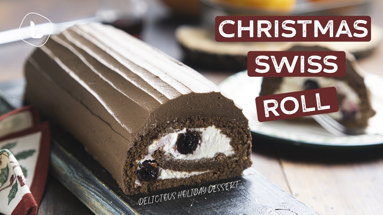 Christmas Swiss Roll | Food Channel L Recipes