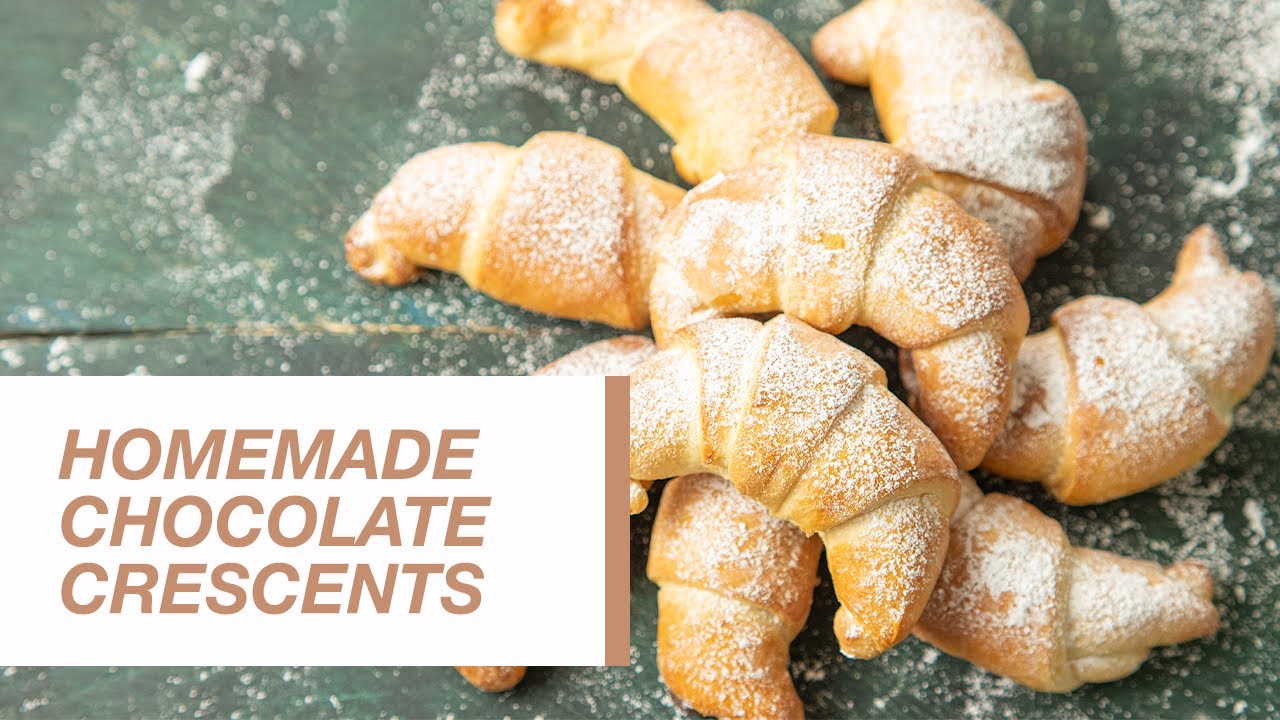 Homemade Chocolate Crescents | Food Channel L Recipes