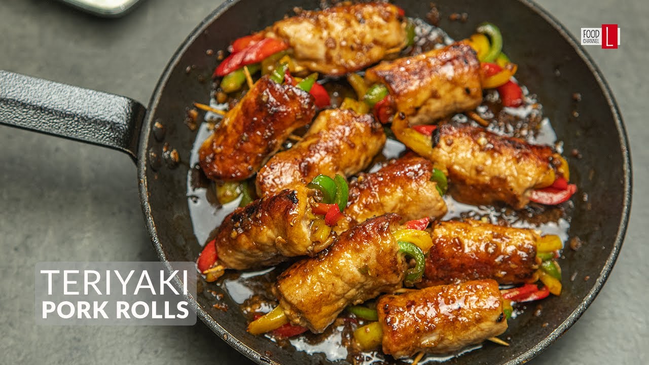 Teriyaki Pork Rolls with Bell Peppers | Food Channel L Recipes