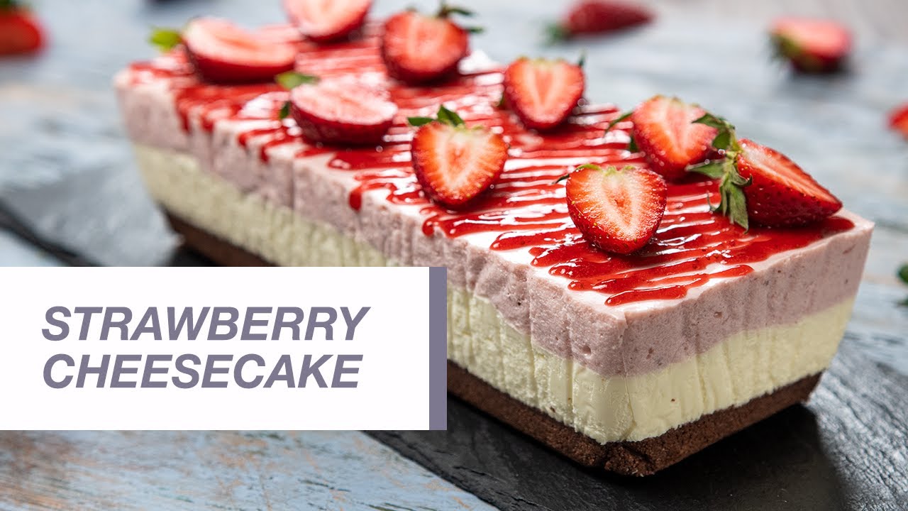 No Bake Strawberry Cheesecake | Food Channel L Recipes