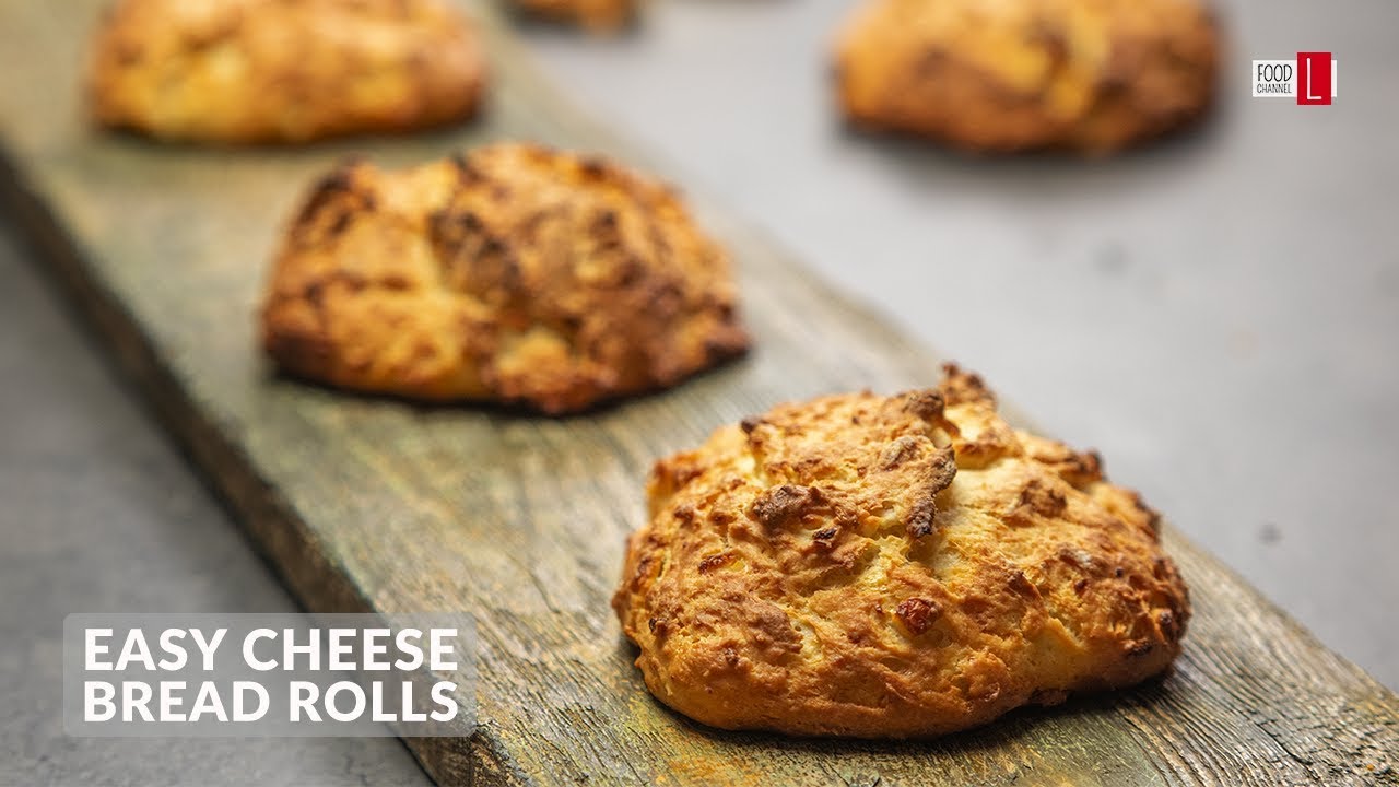 Easy Cheese Bread Rolls No Yeast | Food Channel L