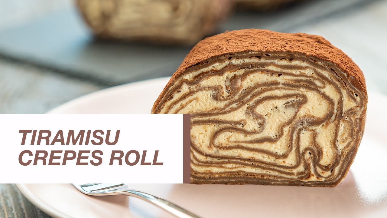 Tiramisu Recipe | How to make Tiramisu Crepes Roll | Food Channel L Recipes