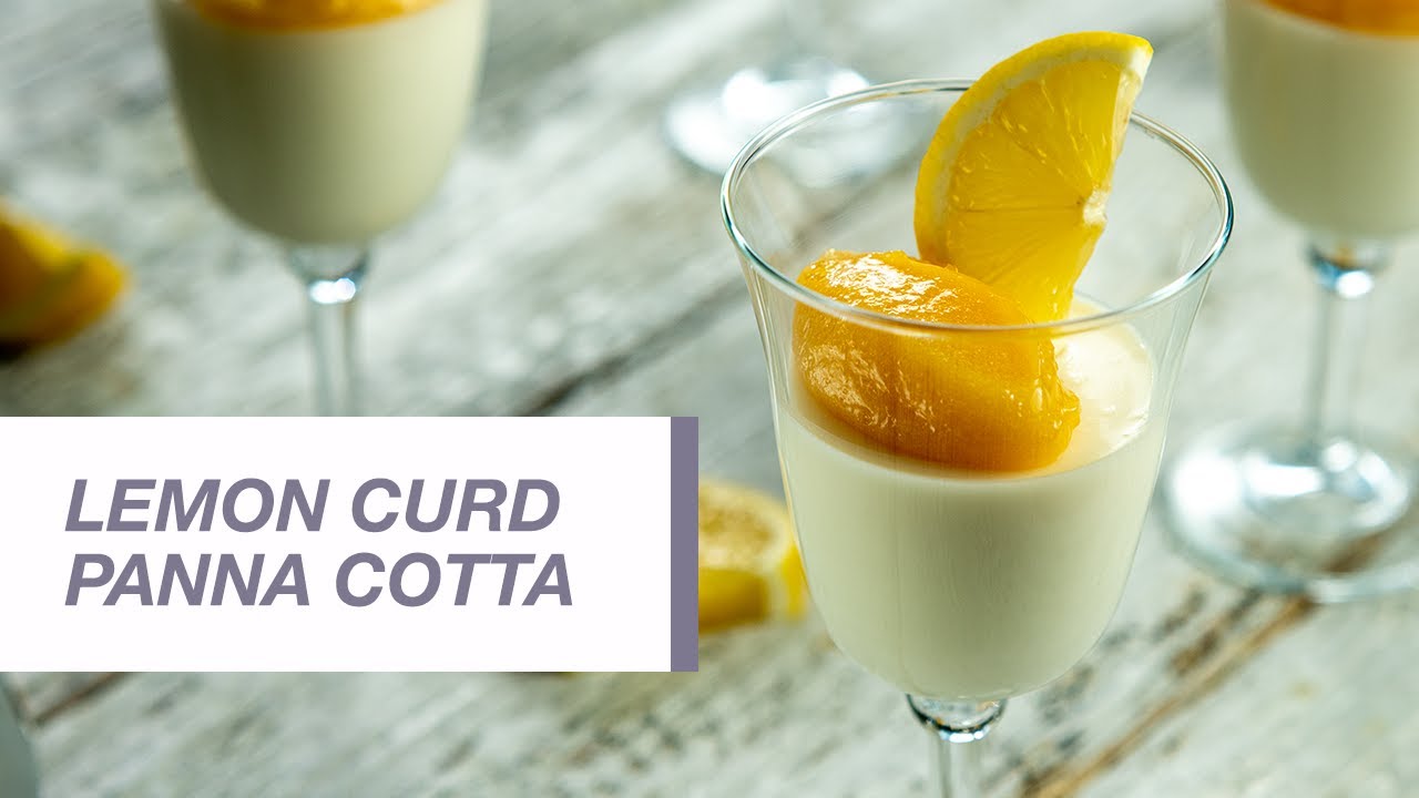 Lemon Curd Panna Cotta | Food Channel L Recipes