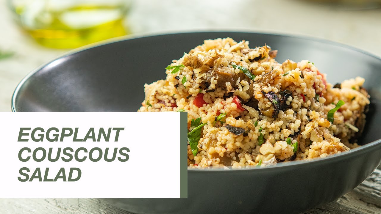 Eggplant Couscous Salad | Food Channel L Recipes