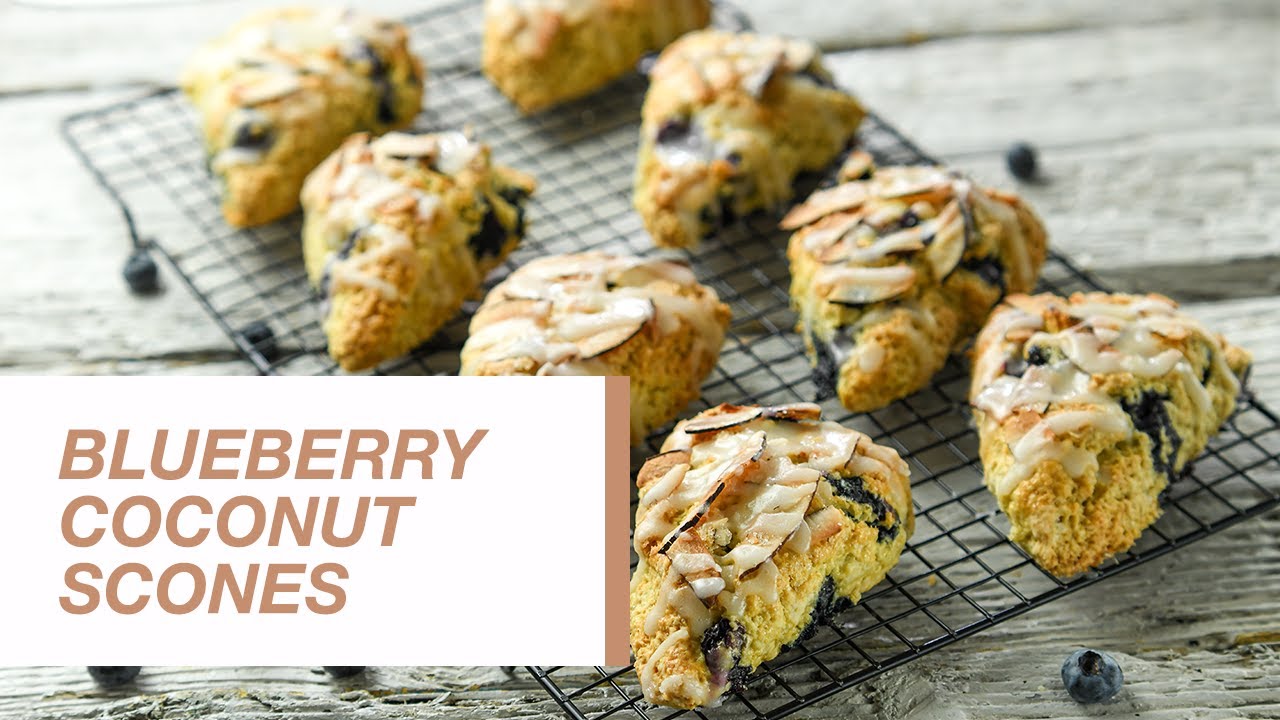 Blueberry Coconut Scones | Food Channel L Recipes