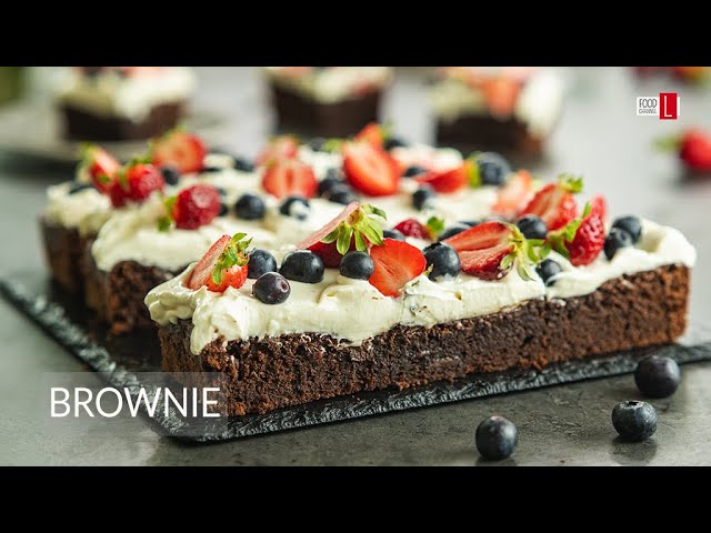 Brownie with Berry and Cream Cheese | Brownies Recipe | Food Channel L Recipes