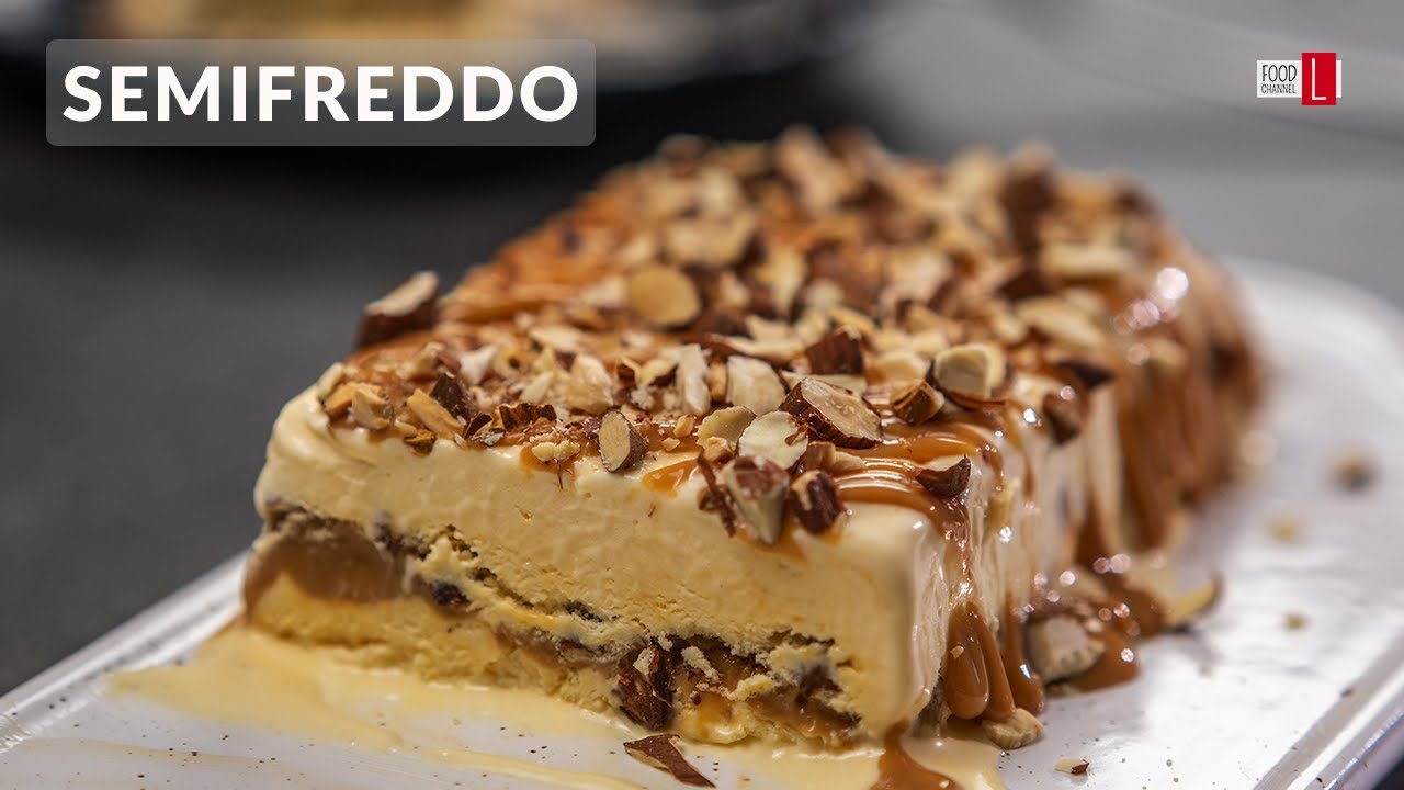 Almond Dulce de Leche and Salt Flakes Semifreddo / Food Channel L - A New Recipe Every Day!
