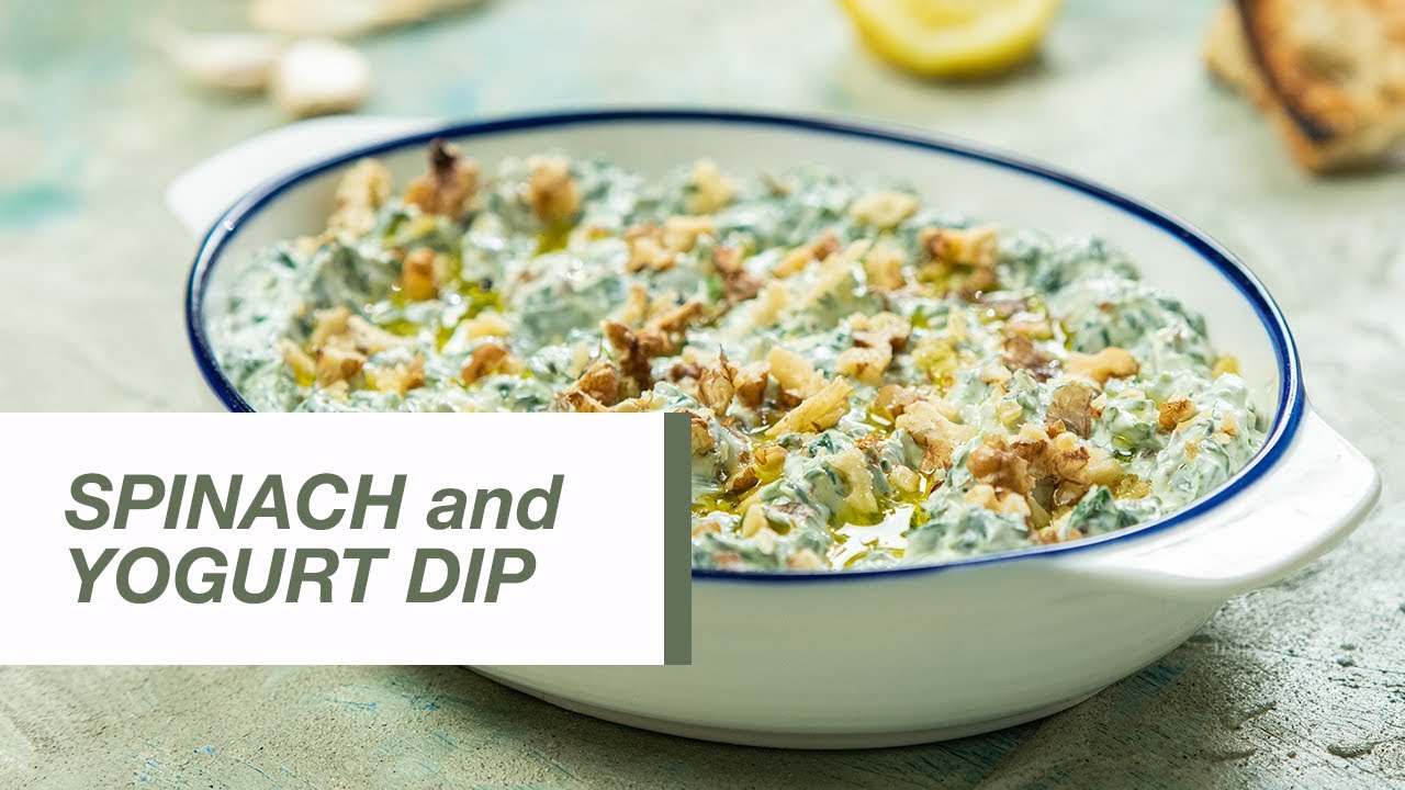 Spinach and Yogurt Dip with Walnuts | Food Channel L Recipes