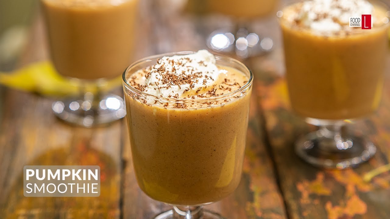 Pumpkin Spice Banana Smoothie | Food Channel L Recipes