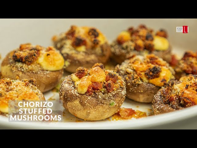 Chorizo Stuffed Mushrooms | Food Channel L Recipes