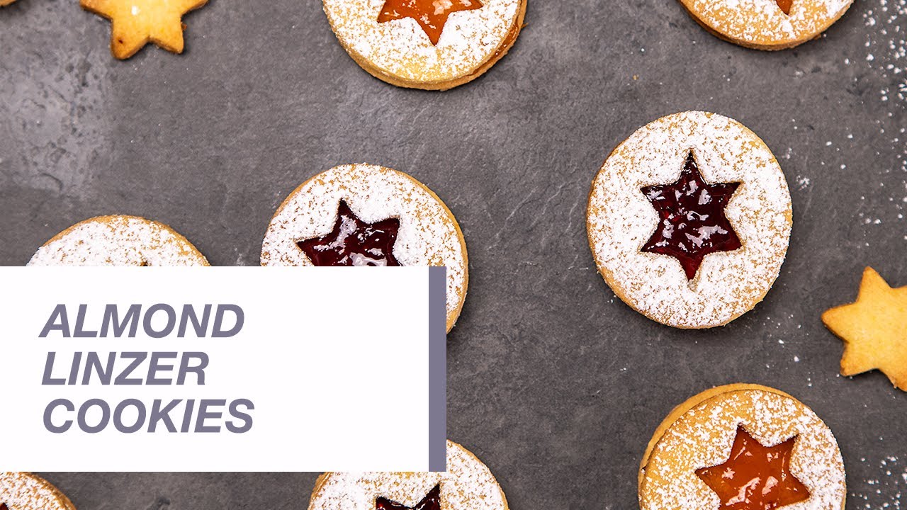 Homemade Almond Linzer Cookies | Food Channel L Recipes