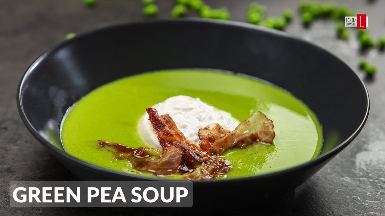 Green Pea Soup with Burrata Cheese and Bacon | Food Channel L - A New Recipe Every Day!