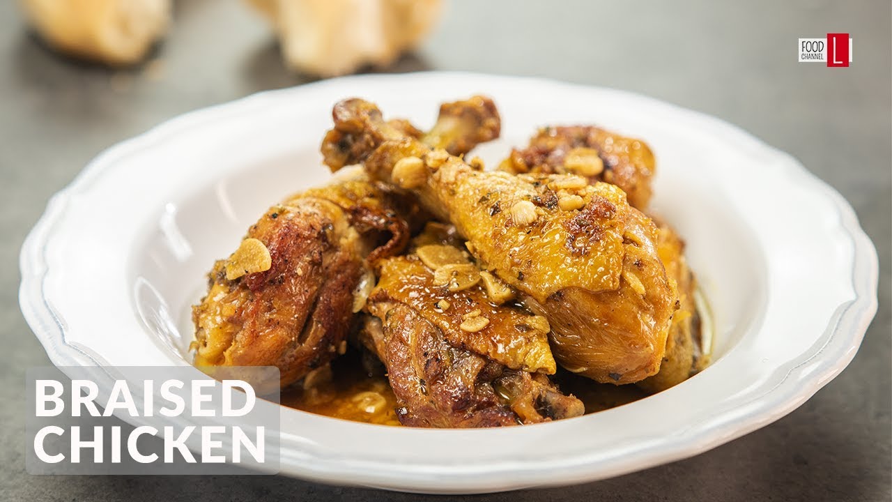 Braised Chicken with Garlic and Oregano | Food Channel L - A New Recipe Every Day!